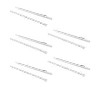 EMUCA - Guías correderas para cajones 600mm con extracción Parcial Color Blanco, Lote de 5 guías para cajones