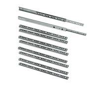 EMUCA - Guías Laterales para cajones con rodamiento de Bolas 17mm x 310mm, extracción Parcial, Pack de 5 guías