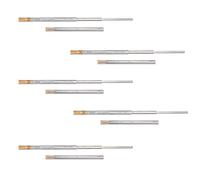 Emuca - Guías laterales para cajones con rodamiento de bolas 45 mm x 650 mm, pack de 5 juegos de guías de extracción total con cierre suave