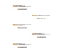 EMUCA - Guías Laterales para cajones con rodamiento de Bolas 45mm x 300mm, Pack de 5 Juegos de guías de extracción Total con Cierre Suave