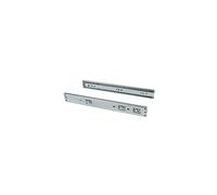 EMUCA - Guías Laterales para cajones con rodamiento de Bolas 45mm x 350mm, Pack de 5 Juegos de guías de extracción Total con Cierre Suave