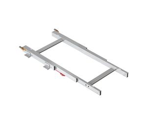 Emuca Guías para mesa deslizante Twice Top, Aluminio, Anodizado mate