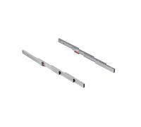 Emuca Guías para mesa extensible Lunch+39, Aluminio, Anodizado inox