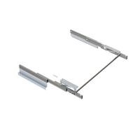 Emuca Guías para mesa extensible y elevable Oplà Folding+39 M120, Aluminio, Anodizado inox