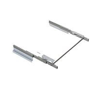 Emuca Guías para mesa extensible y elevable Oplà Folding+39 M120, Aluminio, Anodizado inox