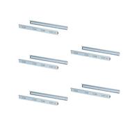 Emuca - Juego de guías correderas a bolas de extracción total 45mm x 300mm para cajón, Lote de 5