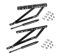 EMUCA - Juego de mecanismos elevables para Cama canapé, Sistema Lateral 90 cm, Pintado Negro, Acero