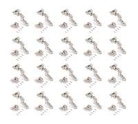 Emuca Kit de bisagra Súper Codo X92 – cierre suave, suplemento atornillar, 105º, niquelado, 20 ud