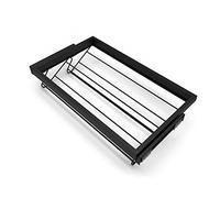 EMUCA - Kit de Zapatero metálico y Bastidor de guías Cierre Suave para Armario, Regulable, módulo 800mm, Negro Texturizado