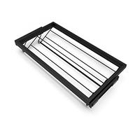 EMUCA - Kit de Zapatero metálico y Bastidor de guías Cierre Suave para Armario, Regulable, módulo 900mm, Negro Texturizado