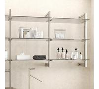 EMUCA - Kit Estructura Modular Zero con herrajes para el Montaje de fijación a Pared, Pintado Color Gris Piedra, 1 Kit