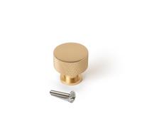EMUCA - Lote de 10 pomos para mueble, diámetro 30mm, Aluminio, Oro