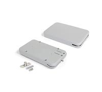 Emuca - Mecanismo para puertas abatibles Miniwinch con tapa, 10 kg, Acero y plástico, Gris