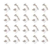 Emuca - Pack de 20 bisagras codo x91. Ø35mm. Apertura 105°, cierre suave para puerta semi-solapada y suplementos para atornillar con regulación excéntrica.