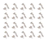 Emuca Bisagras Súper Codo X91 Ø35 mm 105° Cierre Suave Pack 20 Níquel