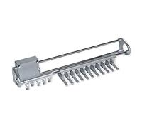 Emuca – Perchero colgador lateral extraíble de armario – Gris antracita