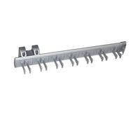 Emuca - Portacinturones Lateral Extraíble, Aluminio y plástico, Anodizado Mate