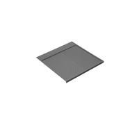 Emuca - Protector fondo mueble cocina, fondo fregadero M80, 767 x 580mm, espesor 16mm, Plástico, Gris antracita
