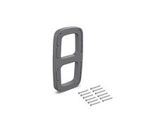 EMUCA - Suplemento Lateral para Colgador abatible para Armario, Accesorio Perchero basculante, Plástico Color Titanio, 2 uds