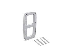 EMUCA - Suplemento Lateral para Colgador abatible para Armario, Accesorio Perchero basculante, Plástico Gris, 2 uds