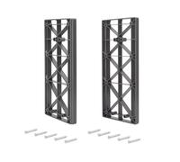 Emuca - Suplemento lateral para colgador abatible para armario Sway, Plástico, Titanio
