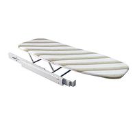 Emuca - Tabla de Planchar Plegable para cajón extraíble, Tabla con Funda para Centro de Planchado Integrado, Fácil Instalación, Ideal para Ahorro de Espacio
