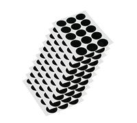 EMUCA - Tapa embellecedora Adhesiva, Ø20mm, Negro, Lote de 150