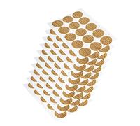 EMUCA - Tapa embellecedora Adhesiva, Ø20mm, Roble, Lote de 150