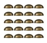 Emuca - Tirador para mueble, CC 64mm, zamak, acabado bronce, Set de 20
