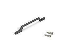 EMUCA - Tiradores para muebles, intereje 160 mm, L 225 mm, Aluminio, Gris oscuro, 5 ud.