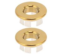 EMUKOEP 2 Piezas de Anillo de Cubierta de Desbordamiento de Fregadero, Elegante Tapa de Inserción de Orificio de Desbordamiento para Lavabos de Baño, Mejora la Funcionalidad y