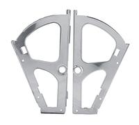 EMUKOEP 2 Piezas de Zapatos de Acero Inoxidable, Cajones, Bisagras de Gabinete, Accesorios de Reemplazo de Turba (1 Nivel)