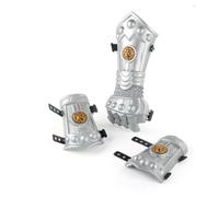 EMUKOEP 8 Piezas de Accesorios para Disfraces de Armadura de Caballero con Detalles Dorados para Niños de 3 a 10 Años para Juegos de Simulación y Eventos Divertidos (Cifra)