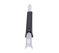EMUKOEP Abrelatas Ajustable de Acero Inoxidable, Ergonómico para Frascos de Vidrio, Herramienta Portátil para Barras, Negro, 7,72x0,79x0,94 Pulgadas