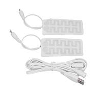 EMUKOEP Almohadilla Térmica USB Suave y Segura, Película Calefactora Eléctrica Duradera de Fibra de Carbono para, Calcetines, Zapatos, para Calentar Manos, 2 uds.