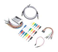 EMUKOEP Analizador lógico, analizadores lógicos digitales de 100 m, frecuencia de muestreo, 16 canales, umbral ajustable, salida de osciloscopio PWM