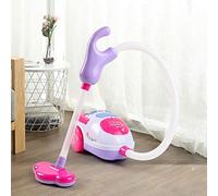 EMUKOEP Aspiradora para Niños, Juego de Simulación, Material Seguro, Fuerte Succión para el Aprendizaje de los Niños, 24*11*13cm (Rosa)