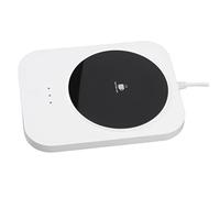 EMUKOEP Calentador de Taza de café con Alimentación USB, 55 ℃, Estera Calefactora Constante para Tazas, 9 V, Blanco, Apagado Automático para Cocina, Dormitorio, Cómodo de Llevar, 3,7x3,7 Pulgadas