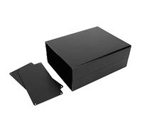 EMUKOEP Carcasa de Aleación de Aluminio Resistente a la Corrosión para Ensamblaje de Caja de Proyecto GPS 3,1 X 6,3 X 7,9 Pulgadas (arenado negro oxidado)