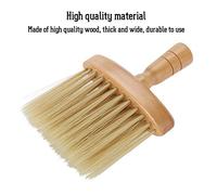 EMUKOEP Cepillo Facial Cepillo de Peluquero 15 × 10 × 3 de Plumero Facial para Cuello Limpieza del Cabello de Salón de Barrido de Madera Herramienta de Peluquería para Cortar el Cabello