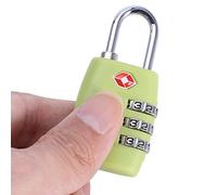 EMUKOEP Cerradura con Código de Equipaje de 4 Colores a la Moda, Aprobada por la TSA para Mostradores de Ventas, Artículos Promocionales (Verde)
