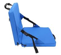 EMUKOEP Cojín de asiento plegable portátil con respaldo para el estadio, práctico asa, cojín tribal al aire libre para eventos deportivos, sustituye a los asientos tradicionales (azul)