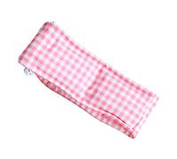 EMUKOEP Collar de Enfriamiento para Perros Ajustable Transpirable Reduce la Temperatura Corporal para Paseos Perros Lona (Cuadrícula Rosa M)