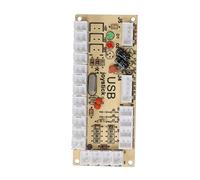 EMUKOEP Controlador Codificador USB para Juegos, Alta Tecnología, para Máquina de Juegos de PC, Negro, 9,5x3,5x1cm (CY-822A)