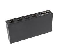 EMUKOEP Convertidor de Medios Gigabit Ethernet RJ45 de 10/100/1000M 4 Fibras 2 Puertos para IEEE802.3Z / AB 1000Base-SXLX