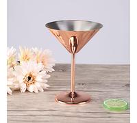 EMUKOEP Copa de Cóctel Copa de Vino Tinto de Acero Inoxidable para Tostar Champán, Capacidad de 220 Ml, Material No Tóxico, Ideal para Picnics y Barbacoas