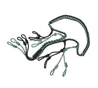EMUKOEP Cordón de Llamada de Pato, Collar de Paracord, Eslinga de Silbato Resistente Al Desgaste para Caza Al Aire, Negro + Verde Camuflaje (Negro + Verde Camuflaje)
