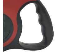 EMUKOEP Correa retráctil automática para mascotas, control con botón Mango ergonómico Correa de entrenamiento seguro para perros para conejo gato 16.4ft (rojo)