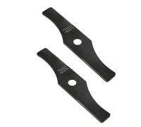 EMUKOEP Cuchillas para Desbrozadora de 2 Dientes, Cuchillas de Repuesto de Acero Al Manganeso con Corte Pulido Suave para Recortadora, Diámetro del Orificio de 0,98 Pulgadas