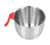 EMUKOEP Cuenco para Mezclar de Acero Inoxidable a Prueba de Salpicaduras con Antideslizante para Batir Huevos Fácilmente y Servir Ensaladas |Juego de Utensilios de Cocina Premium (2800ML)